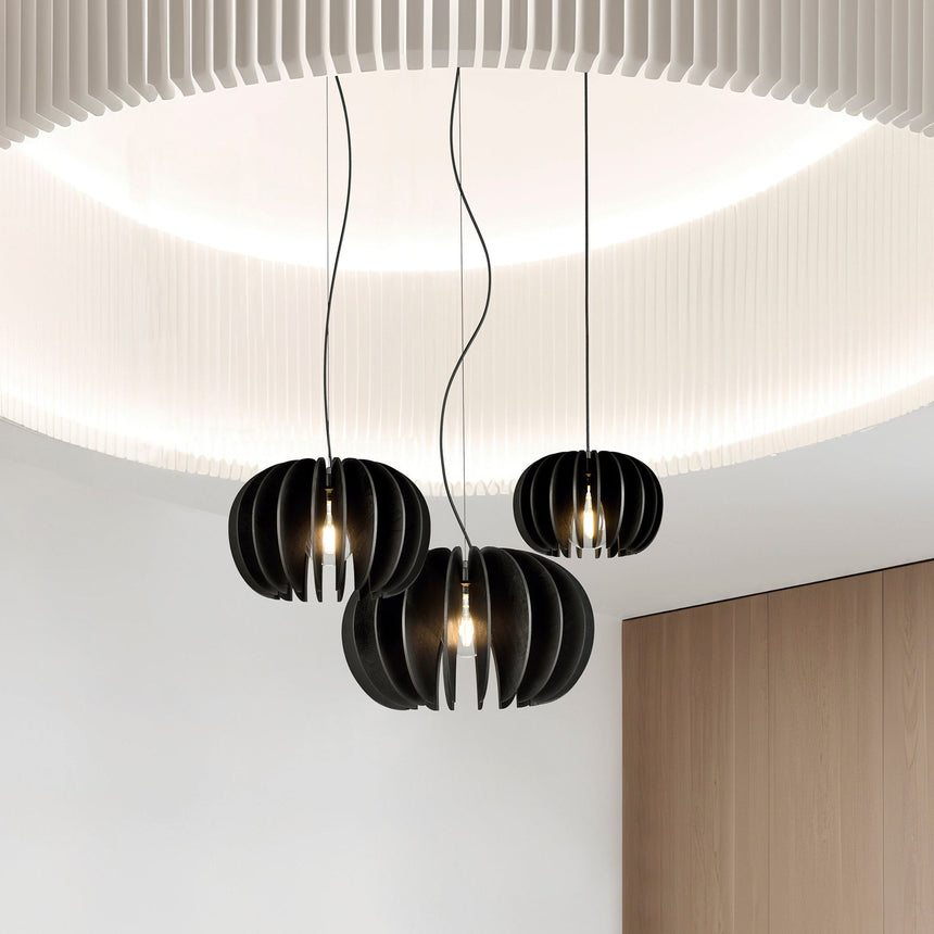 ACB Desert Rose Pendant Ceiling Lamp Black LED E27 C3912160N