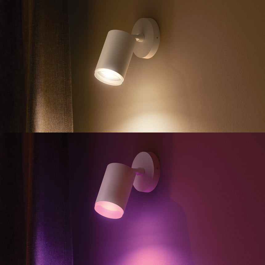 Philips Hue White and Color Ambiance Foco Fugato blanco RGBW 4,2W 400lm 8720169319691 - imagen 4