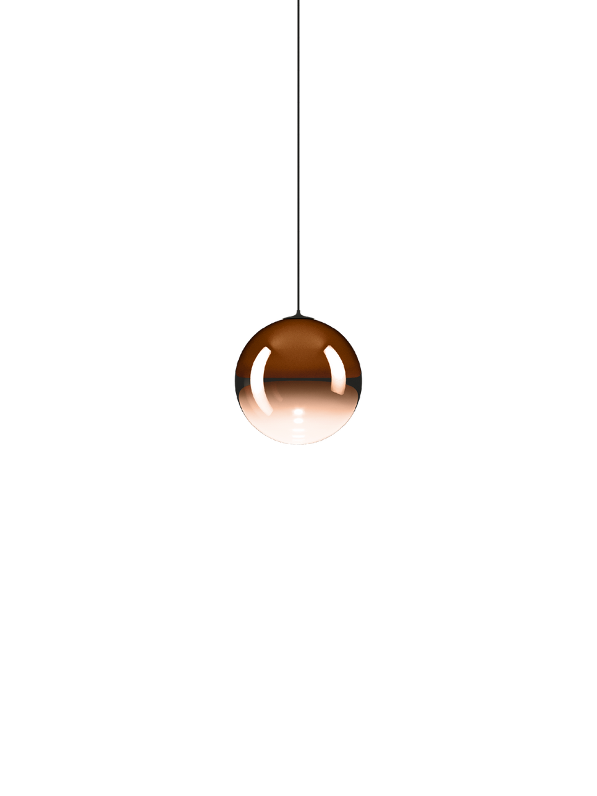 Lodes Lámpara colgante Random Solo negro naranja mandarina LED 3000K 17120-5830