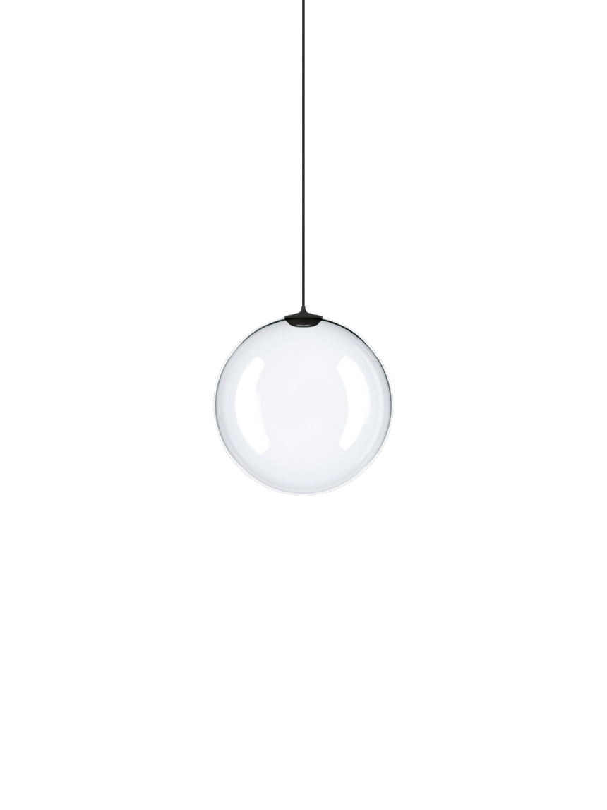 Lámpara colgante Lodes Random Solo 14 transparente cable negro LED 3000K 17122-0030