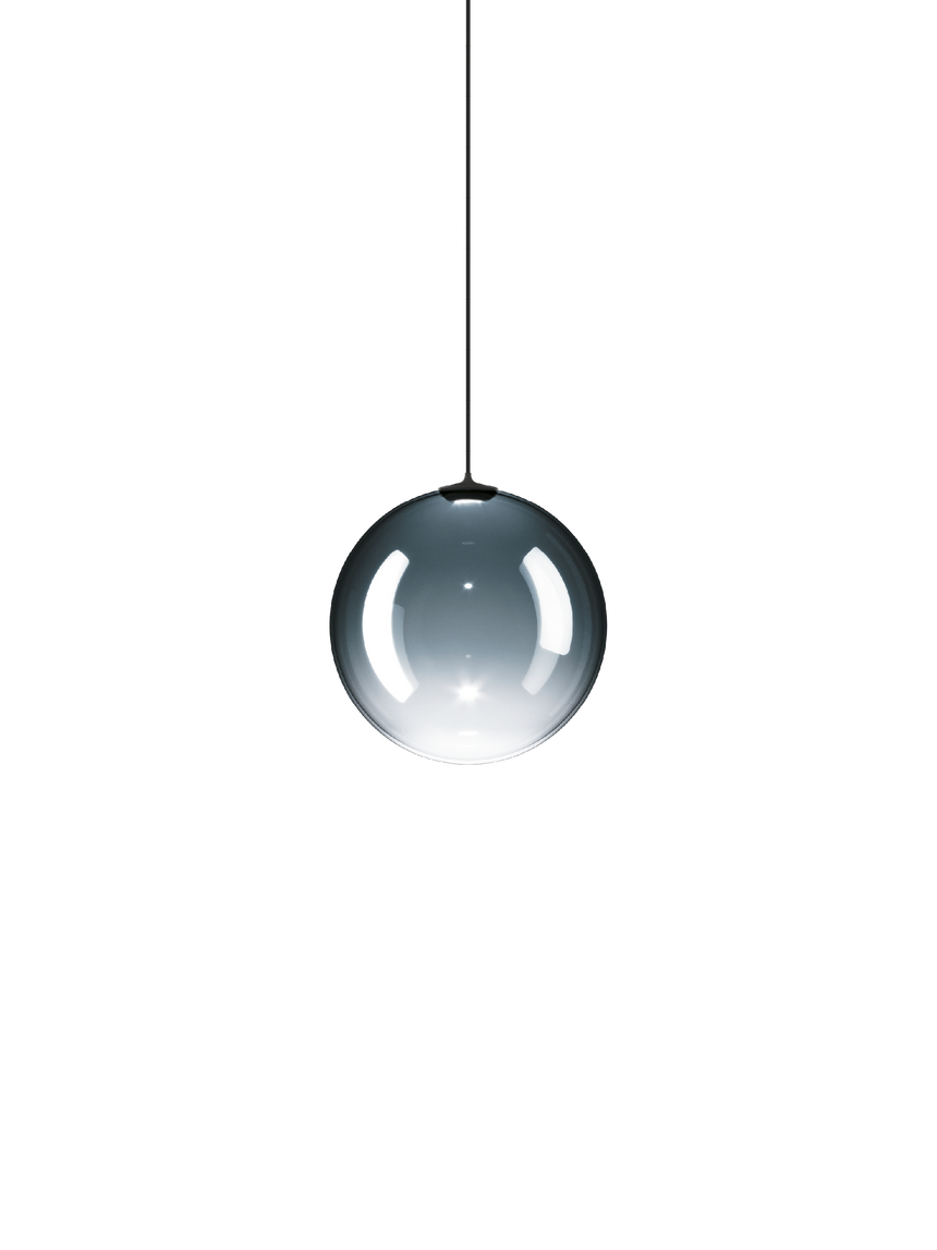 Lodes Lámpara colgante Random Solo negro acero azul intenso LED 3000K 17122-8630