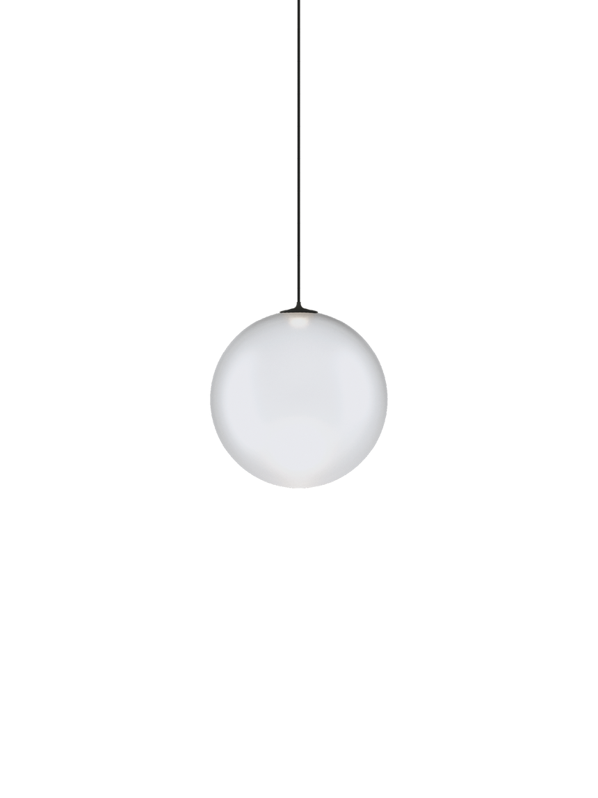 Lodes Lámpara colgante Random Solo negro blanco satinado LED 2700K 17122-1327