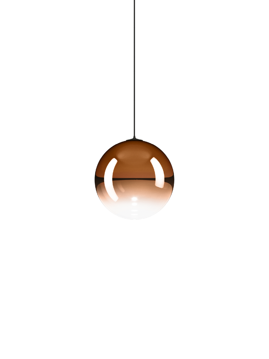 Lodes Lámpara colgante Random Solo negro naranja mandarina LED 2700K 17122-5827