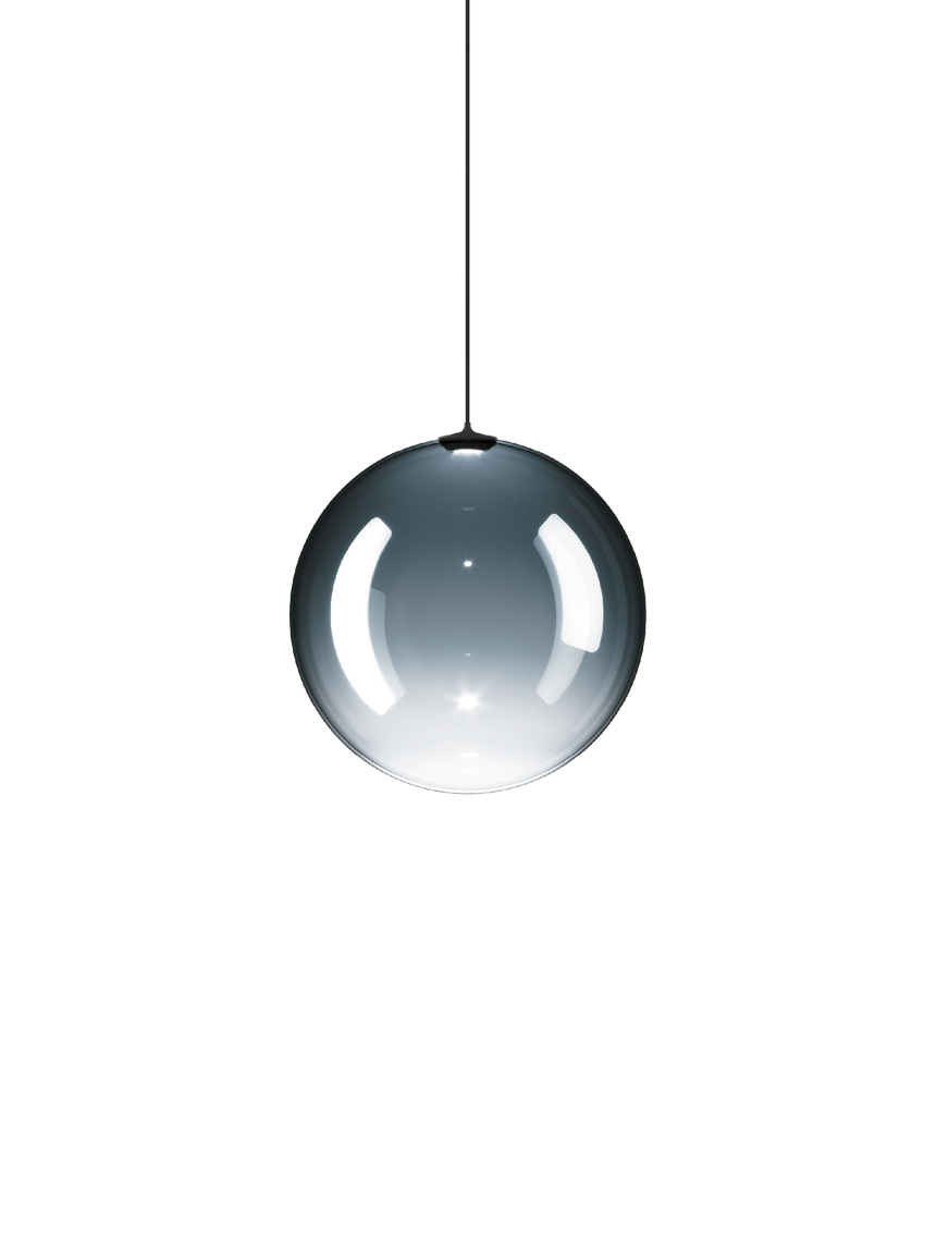 Lodes Lámpara colgante Random Solo negro acero azul intenso LED 3000K 17123-8630