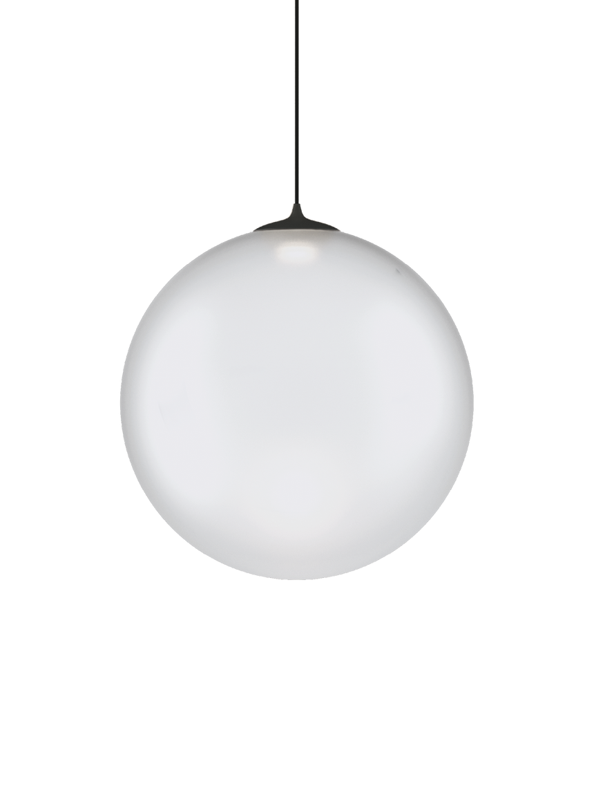Lodes Lámpara colgante Random Solo negro blanco satinado LED 2700K 17125-1327