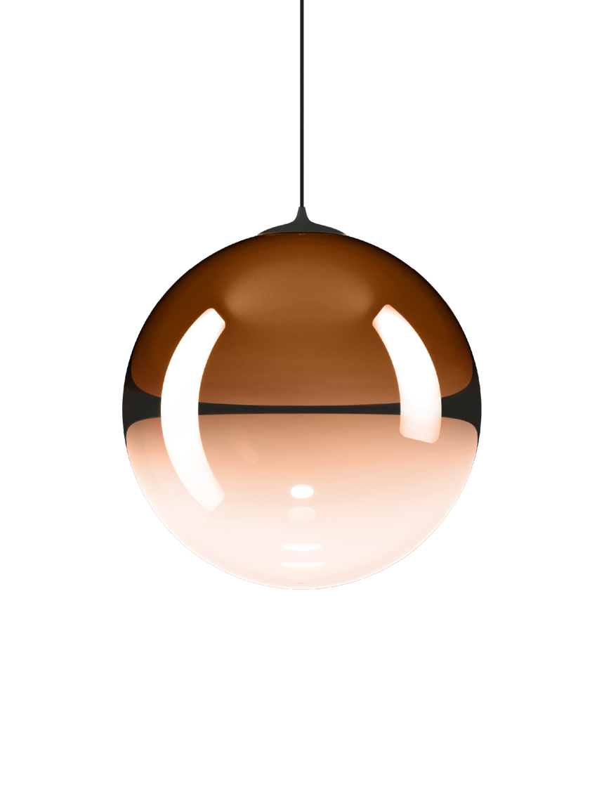 Lodes Lámpara colgante Random Solo negro naranja mandarina LED 3000K 17125-5830