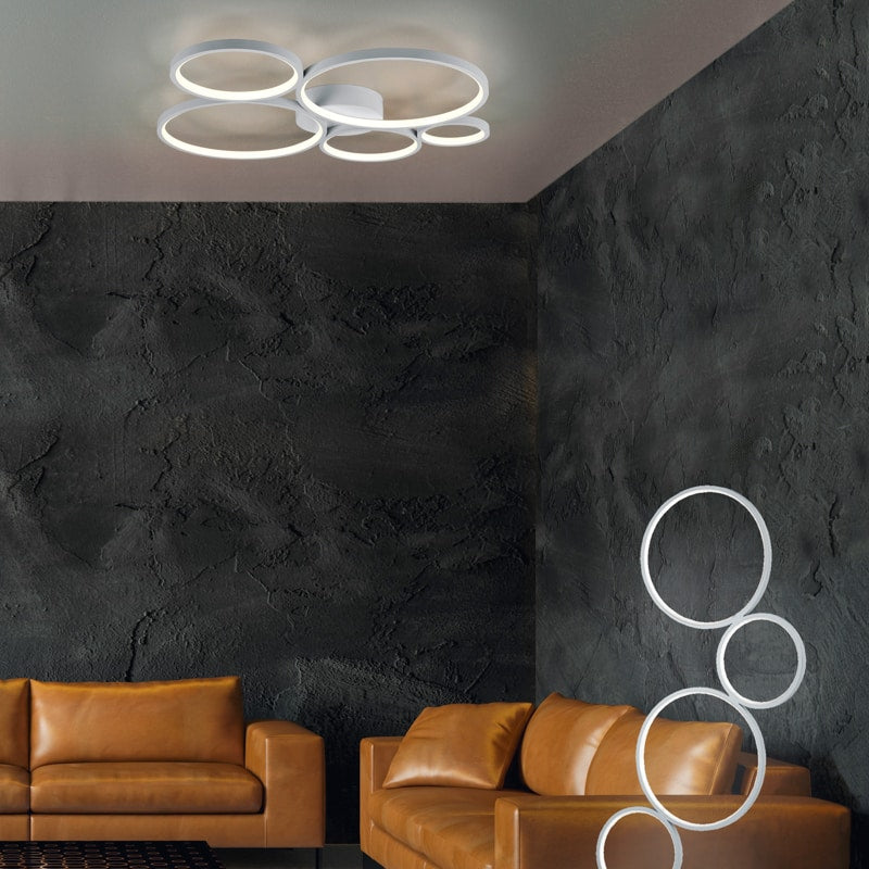 Trio Rondo Black Mat Metal LED Pendant Lamp 322610232
