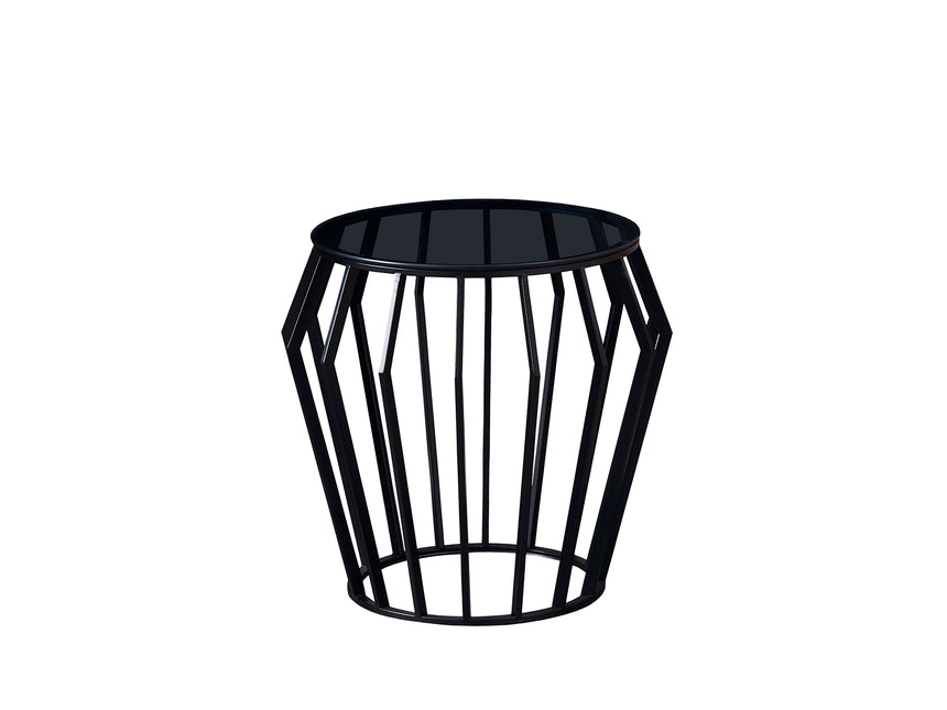 Velador Schuller Ciros negro y smoke 60x55cm Schuller