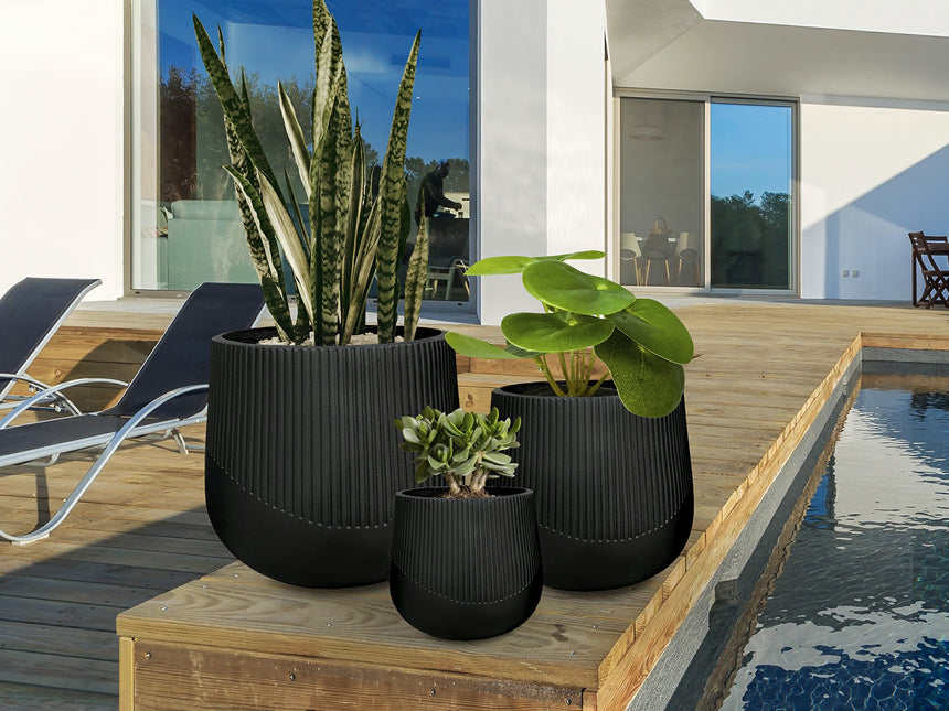 Macetero decorativo Schuller Kioto Negro 495080