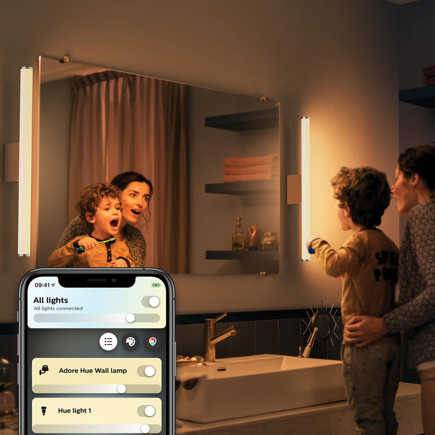 Philips Hue Aplique de pared Adore blanco White Ambiance 15W IP44 871951434093000 1620lm