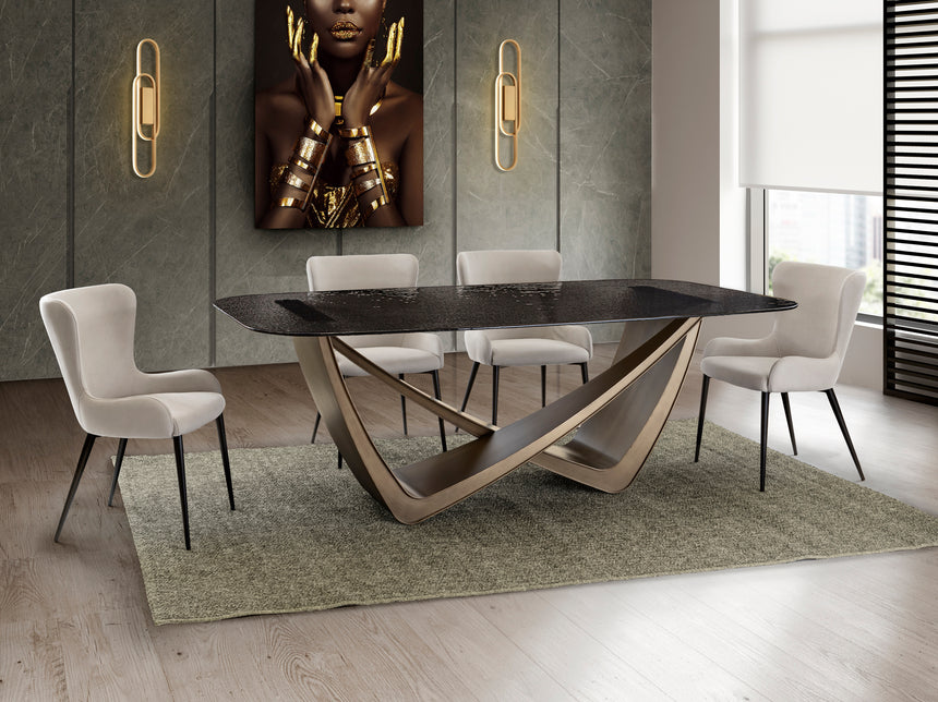 Mesa de comedor Schuller Genesis Bronce 606714
