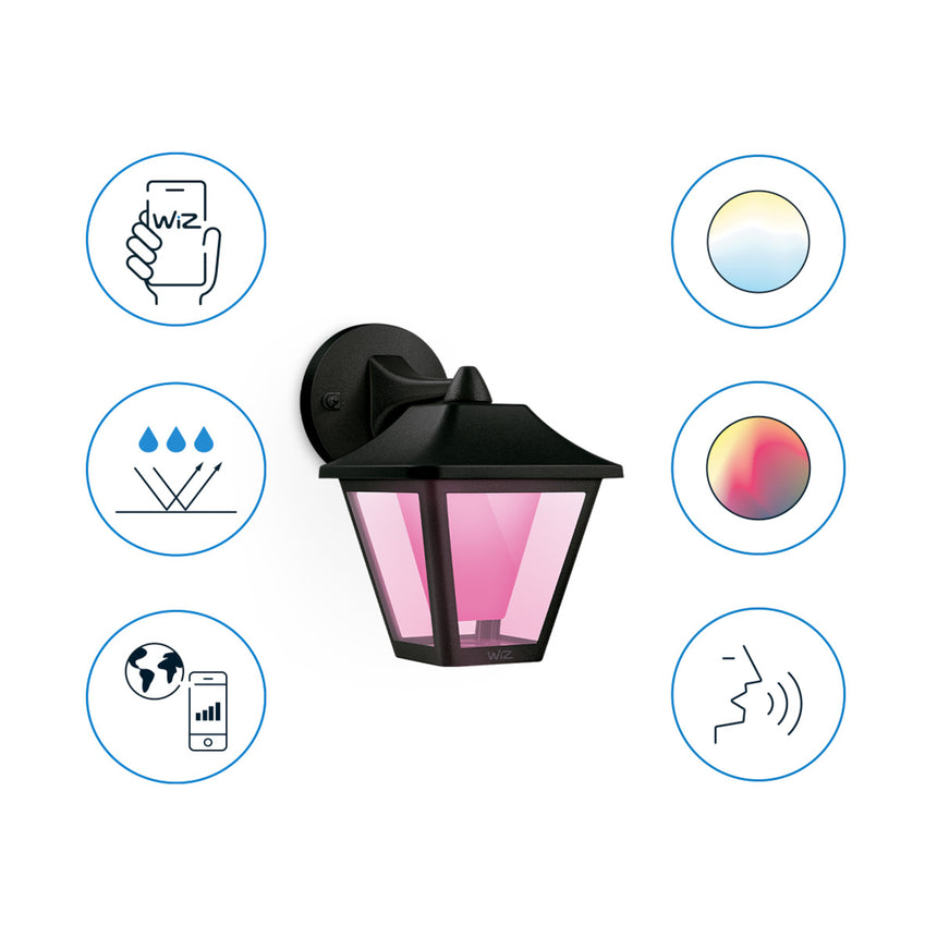 WiZ Aplique Negro 10W 1000lm 8720169076181 - imagen 3 | Philips