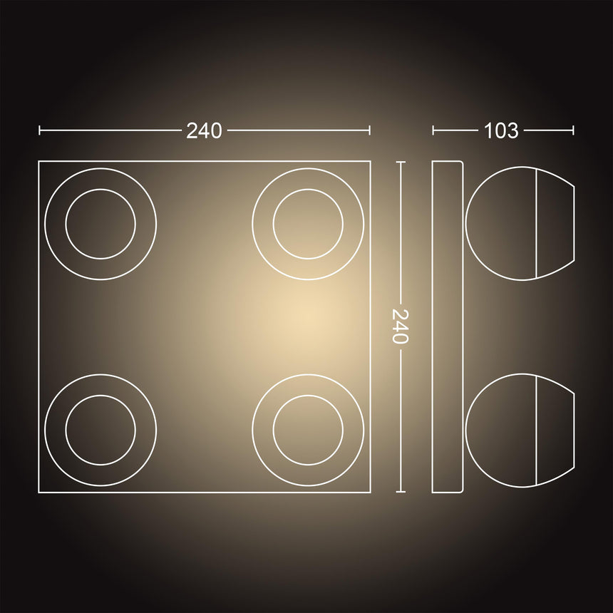 Philips Hue Foco Buckram negro White Ambiance 5W 350lm 33916300 - imagen 9