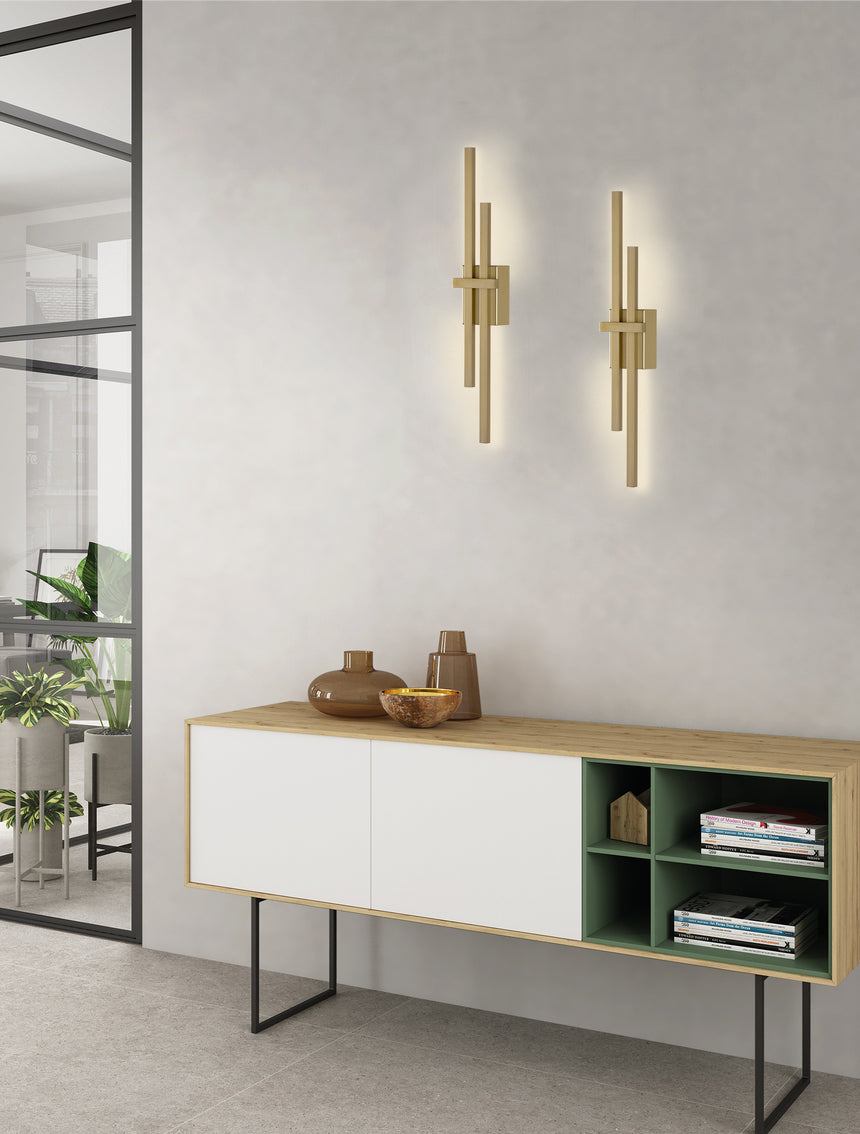 ACB Shadow Aplique LED 2x6W 2700K 3000K Slide Switch oro A3796170O