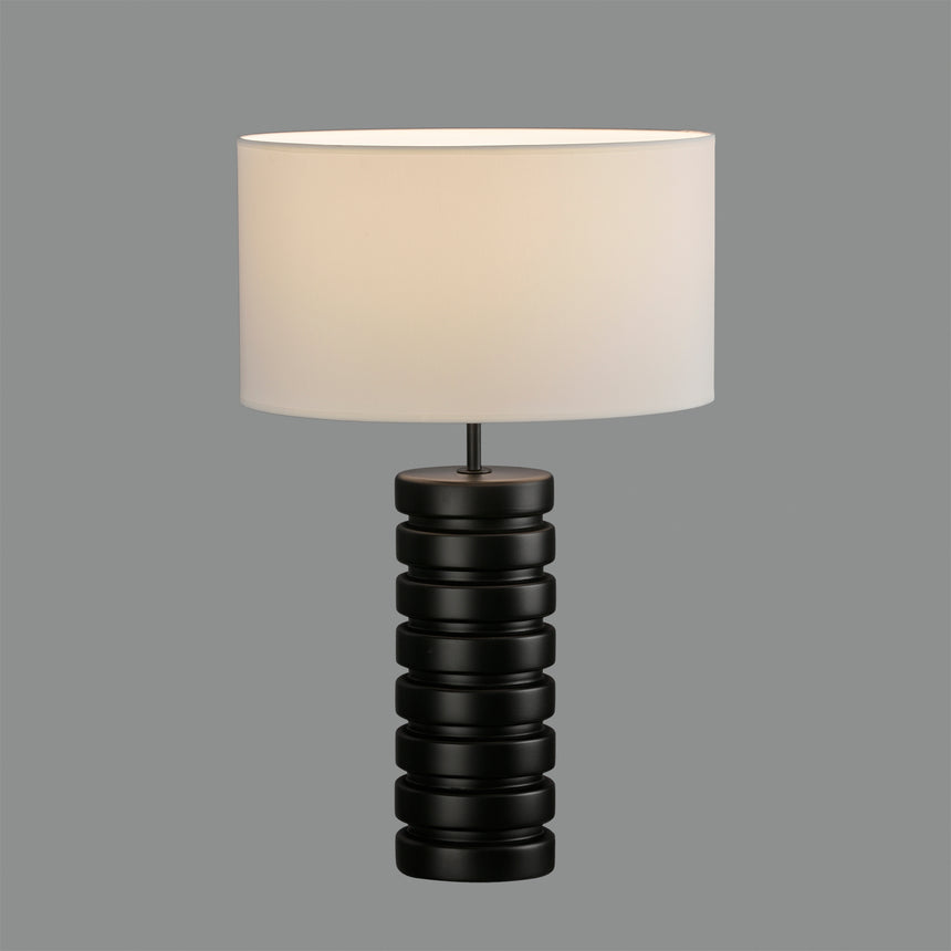 ACB Sharm Sobremesa negro mate E27 interruptor de cable S8206080N