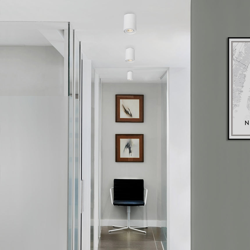 ACB Sima Plafón LED orientable GU10 8W blanco texturado P376310B