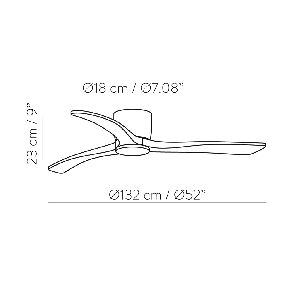 ACB Siroco White Ceiling Fan DC Motor Remote Control V2519040B