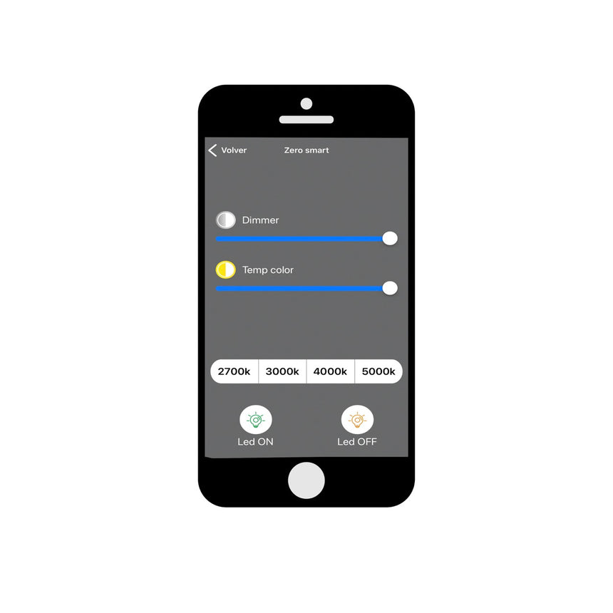 Mantra Zero Smart Plafón LED blanco 33cm 5948