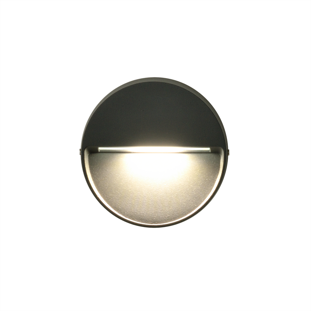 ACB Spica 16/2061 Textured Anthracite Wall Light, LED 1x4W 3000K 175lm, IP65 A2061000GR