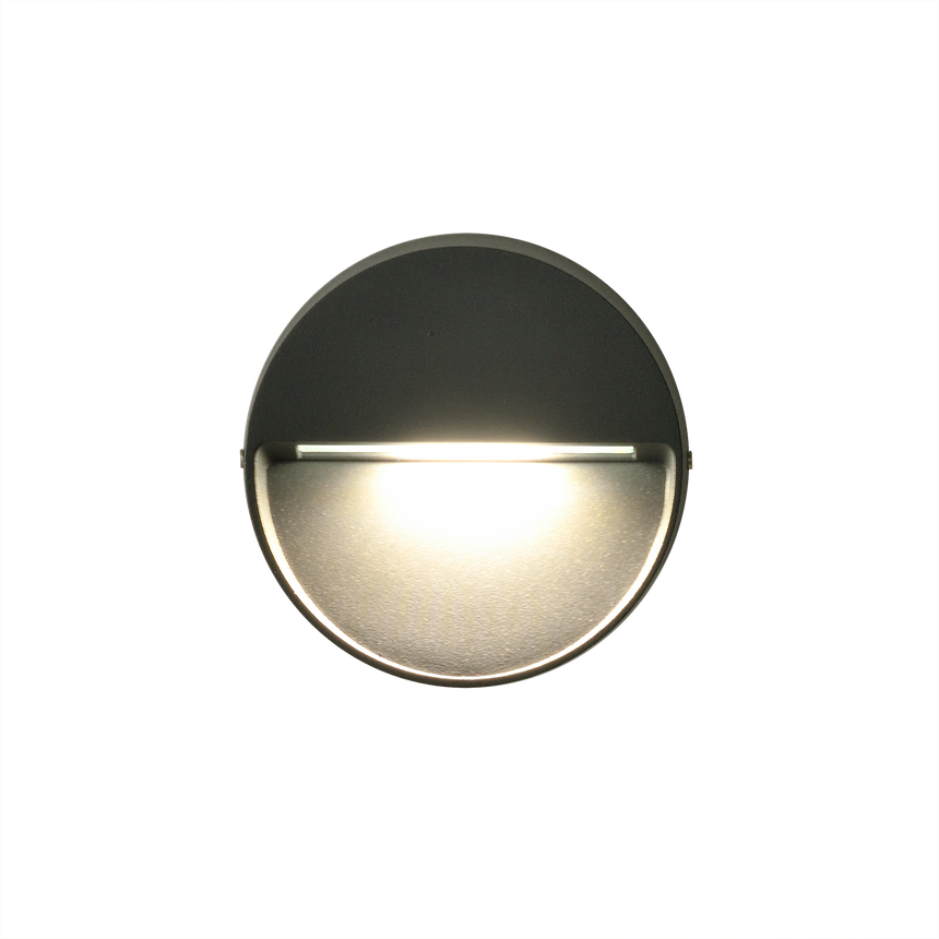 ACB Spica 16/2061 Textured Anthracite Wall Light, LED 1x4W 3000K 175lm, IP65 A2061000GR