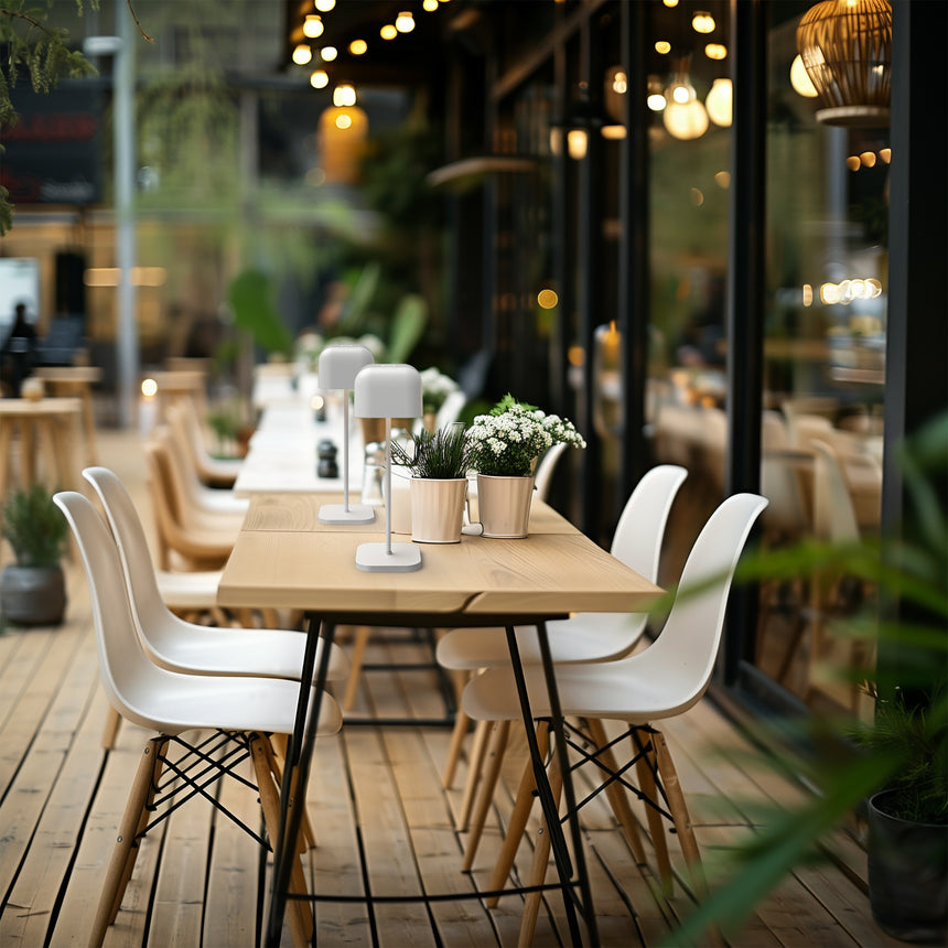 ACB Stroll lámpara mesa exterior portátil LED blanco IP65 táctil regulable S8218031B