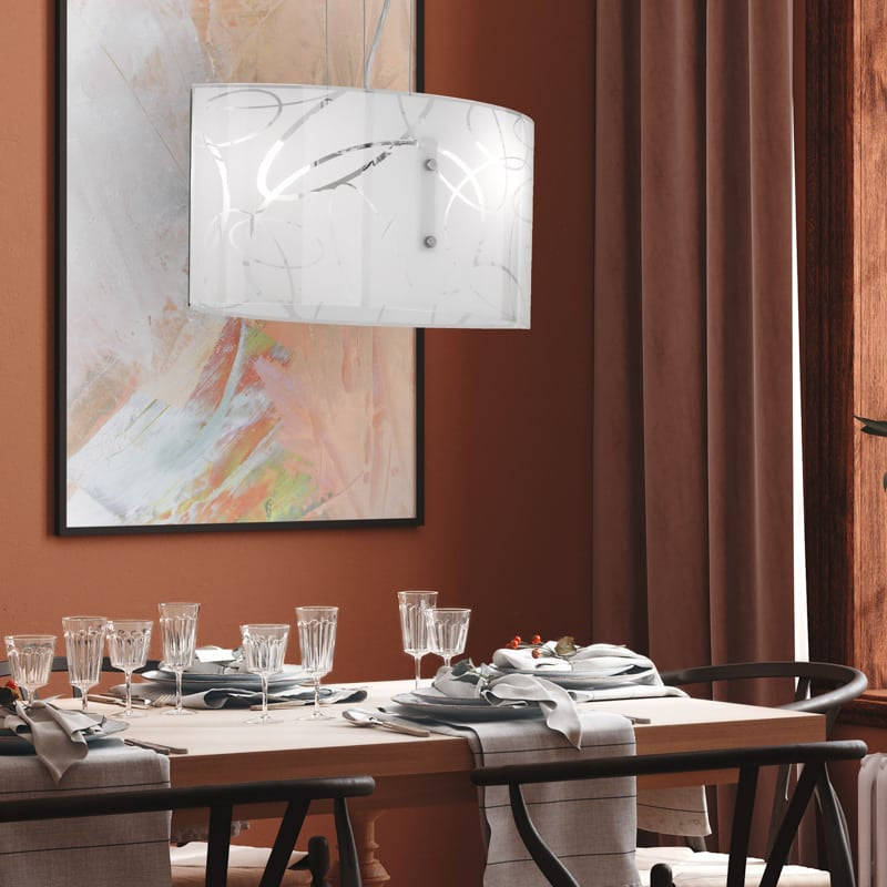 Trio Spirelli white metal ceiling light 604400201