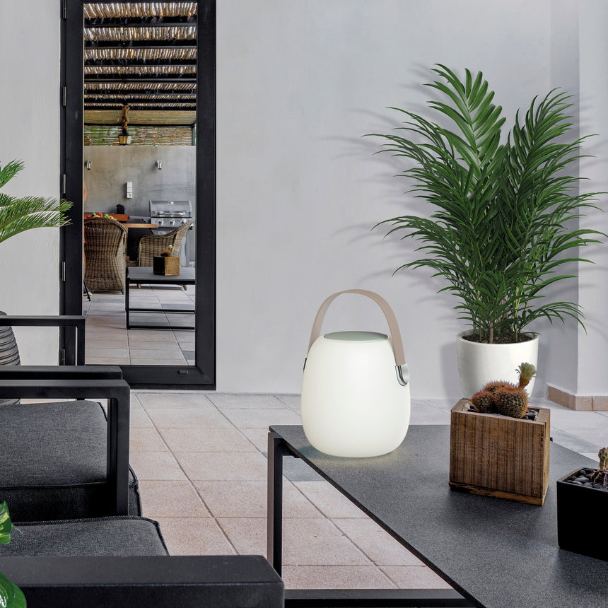 ACB Take Me Lámpara de mesa baño portátil LED táctil regulable altavoz bluetooth batería beige S817218BG