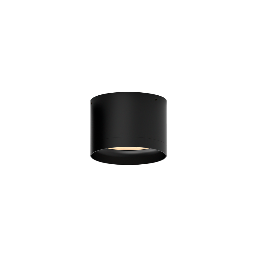 ACB Tech Ceiling Light 3987/10 Textured Black, 9W 3000K 1280lm LED, CRI90 IP44, Integrated LED, Microprismatic Diffuser P3987000N