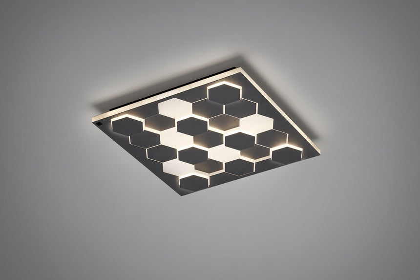 Aplique de pared Trio Cifavo 2000-4000K regulable 55x55cm 40W negro mate — ref. 245410132 (1)