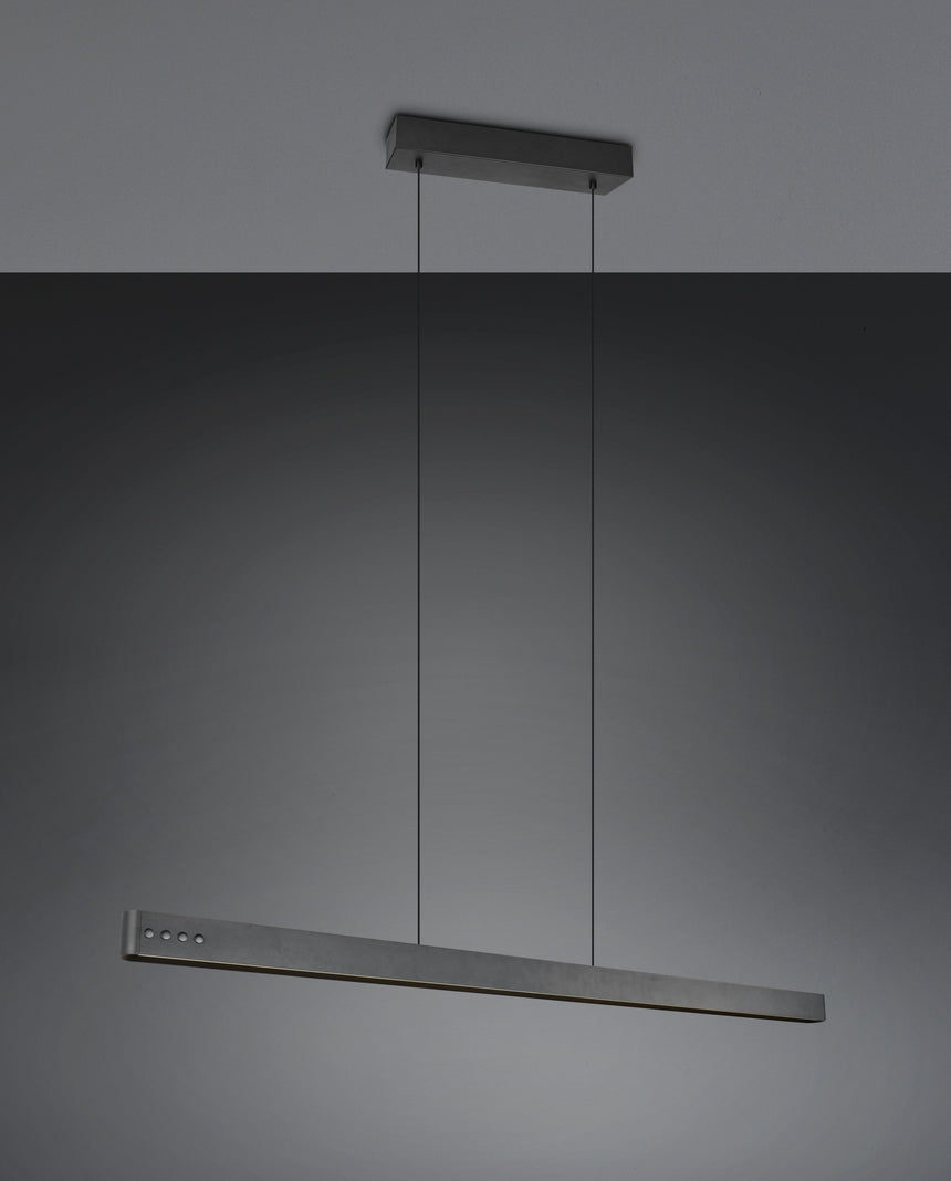 lámpara colgante Trio Donegal negro mate TRI333310232 - vista 6