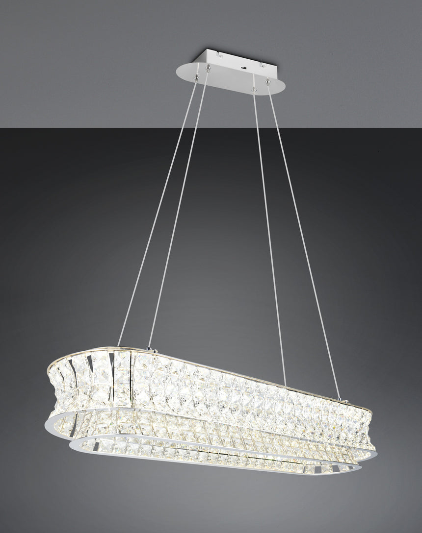 lámpara colgante Trio Zevion dorado mate TRI334710106 - vista 5