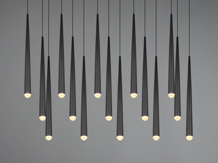 lámpara colgante Trio Cala estera negra 100cm TRI354811532 - vista 10