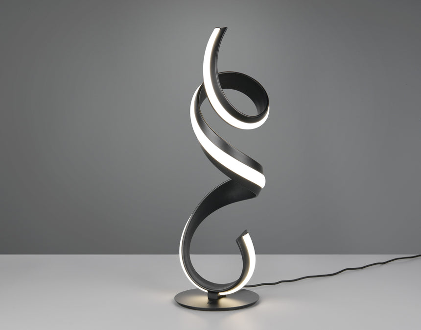 lámpara de sobremesa Trio Cisenna negro mate TRI536110132 - vista 8