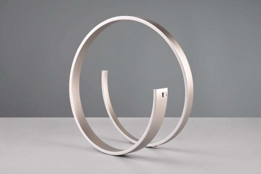 lámpara de sobremesa Trio Cinardi níquel mate TRI546110107 - vista 6