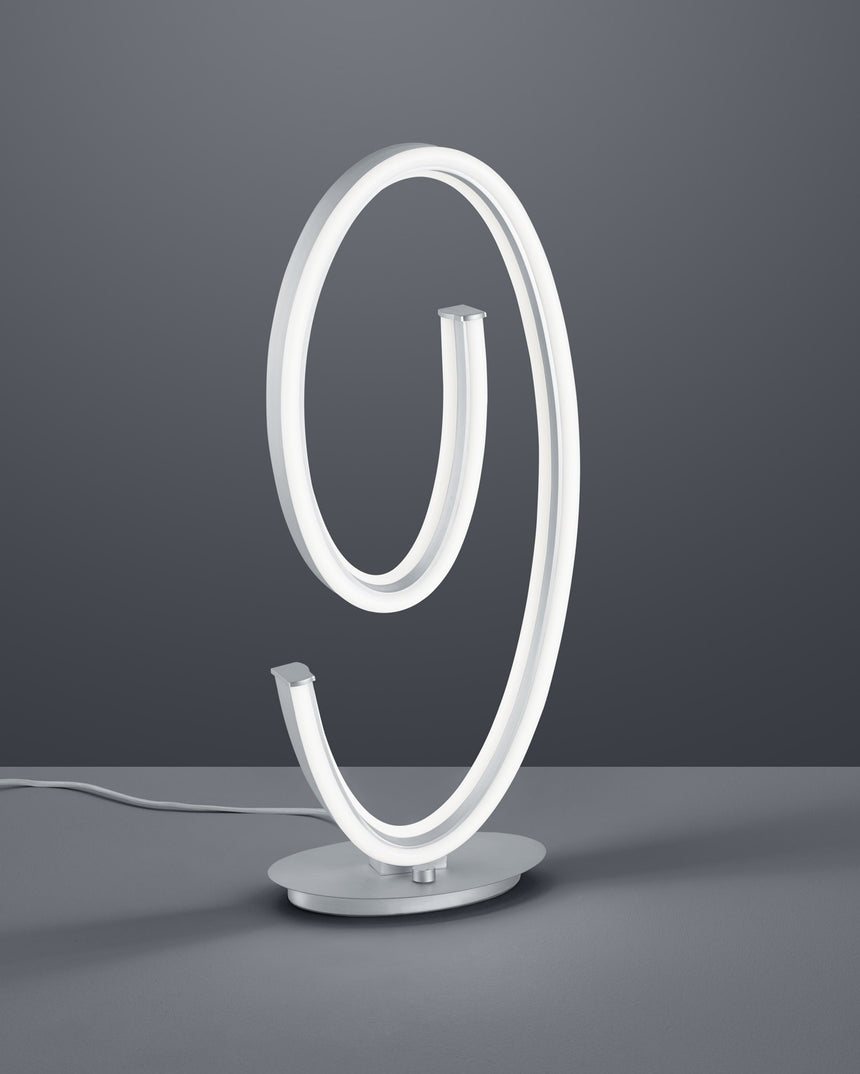 lámpara de sobremesa Trio Ciola níquel mate 26cm TRI577210107 - lateral