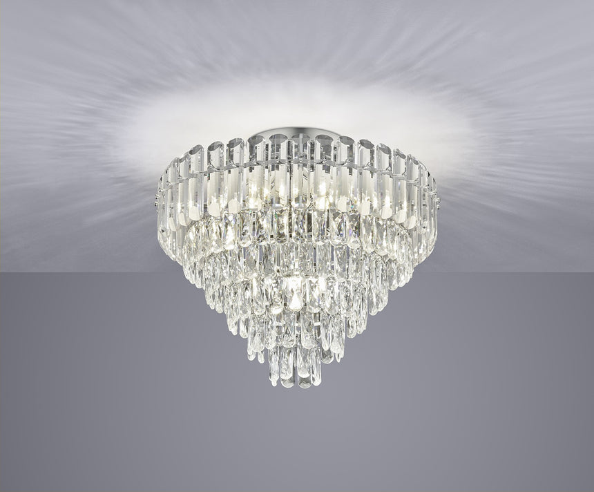 plafón de techo Trio Malizia cromo Ø58cm TRI667601206 - lateral