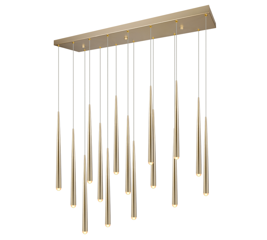 Lámpara de techo colgante CALA 15 luces dorado 354811579