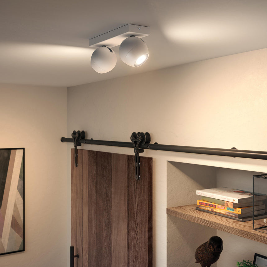 Philips Hue Foco Buckram blanco White Ambiance 5W 350lm 33906400 - imagen 4