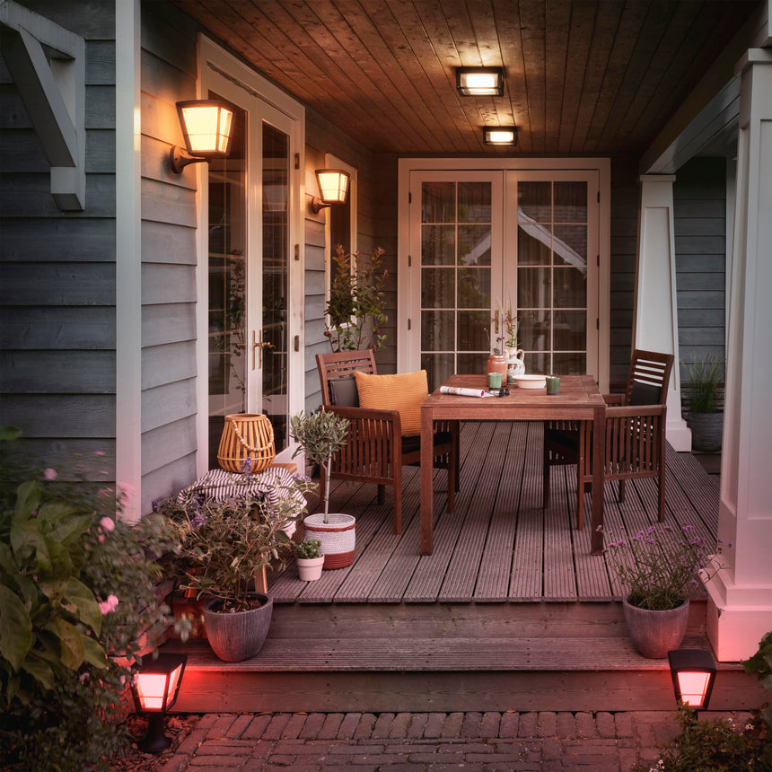 Philips Hue White and Color Ambiance Aplique de pared Econic negro RGBW 15W IP44 1743830P7 - imagen 6