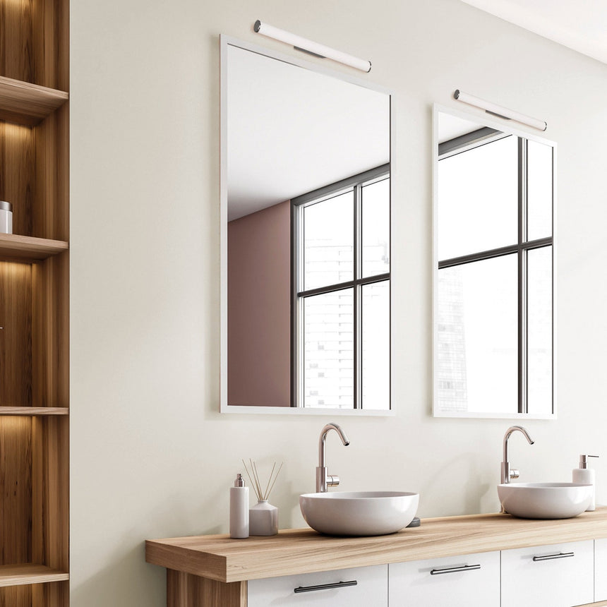 ACB Ura Wall Light 16/3298-60 Opal/Chrome, LED 19W 1780lm, CRI90 I IP44, integrated LED, Kelvin 3000K-4000K Slide Switch A3298271C