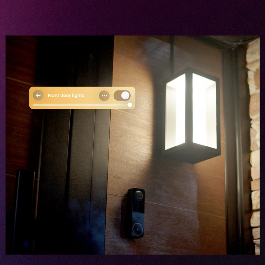 Philips Hue Security Timbre inteligente Secure hue negro IP54 (2 uds) 87201