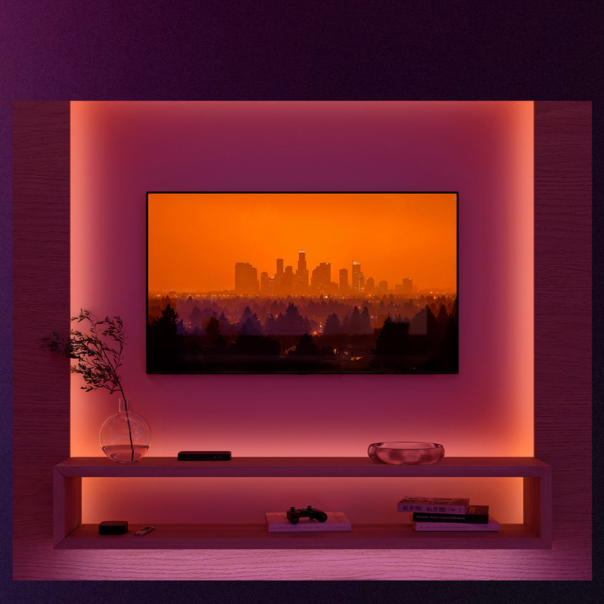 Philips Hue White and Color Ambiance Tira LED flux ledstrip blanco RGBW 20W 87211