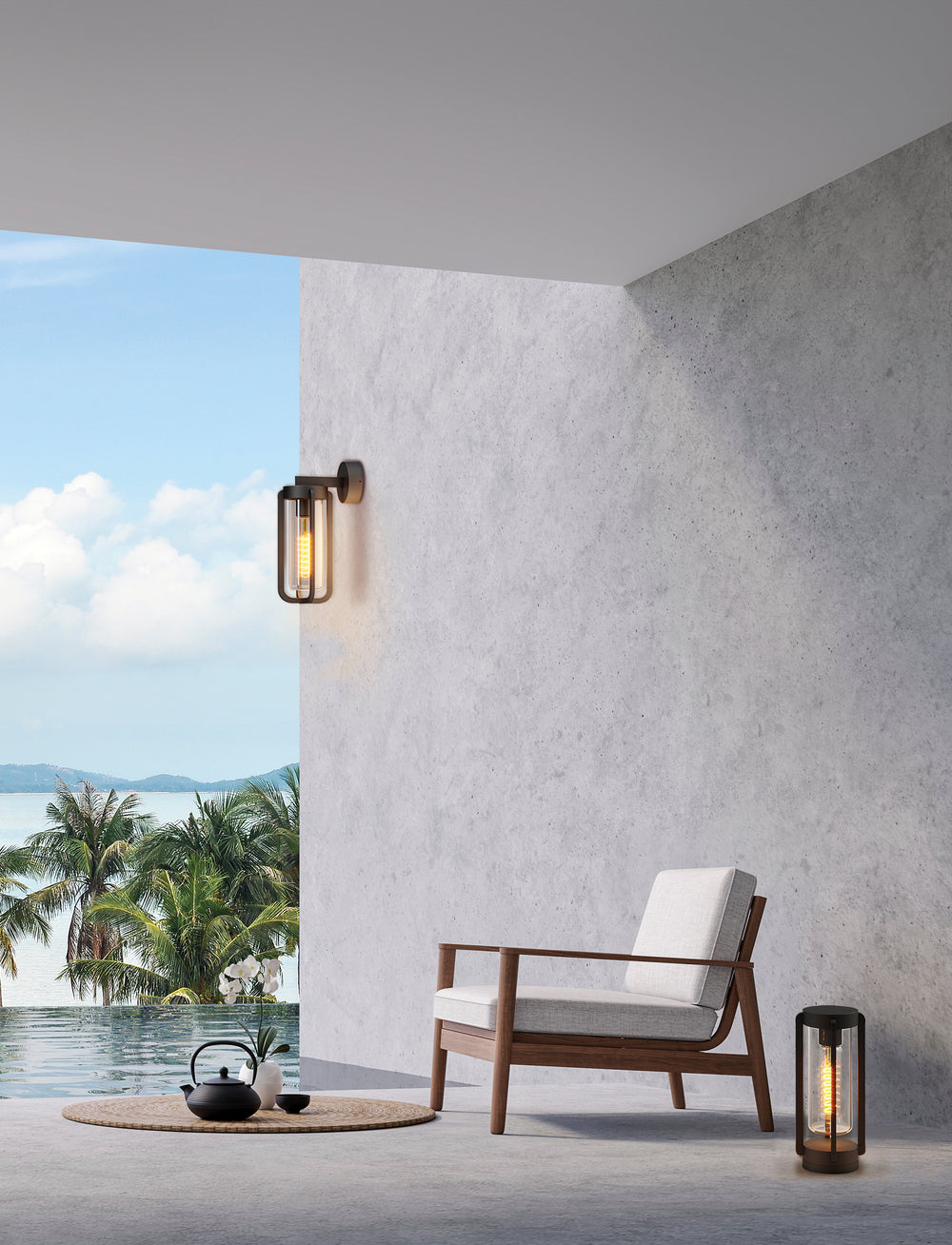 ACB Vega Wall Lamp 16/2079 Anthracite Textured, LED E27 15W, IP65 A2079080GR