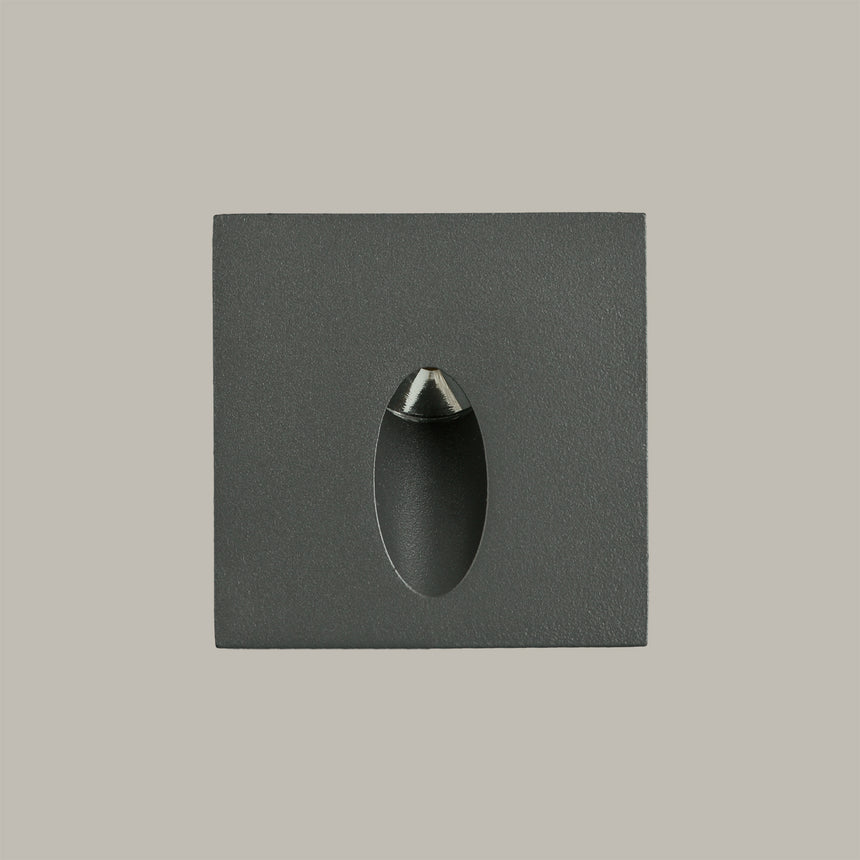ACB Virgo Recessed 2064 Textured Anthracite, LED 3W 3000K 60lm, CRI80 I IP65 E2064000GR