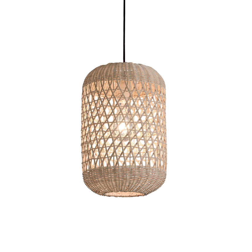 ACB Vivian Lámpara de techo colgante LED ratán natural E27 15W C3931082NA