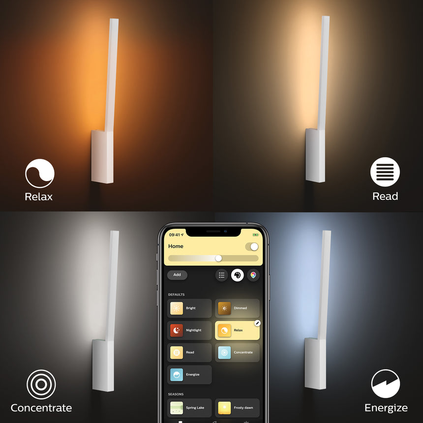 Philips Hue Aplique de pared liane blanco RGBW 12W 34344300