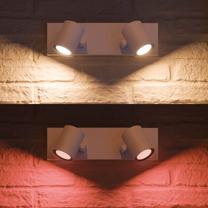 Philips Hue White and Color Ambiance Foco 2 luces Argenta blanco RGBW 4,2W 800lm 8720169318076 - imagen 4
