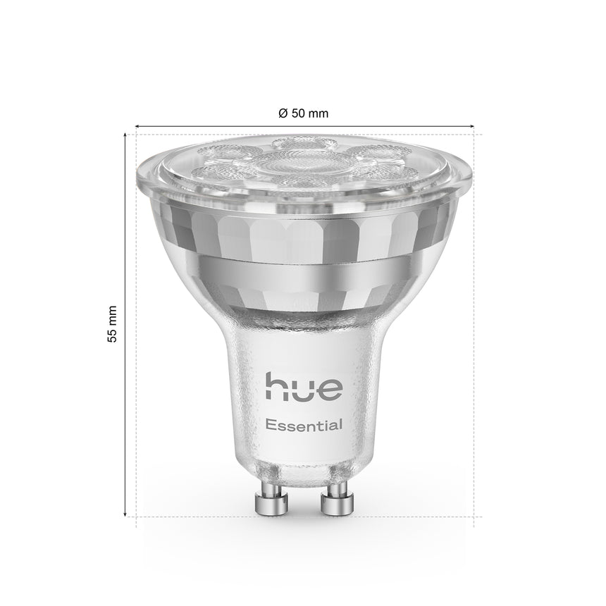 Philips Hue White and Color Ambiance Bombilla Essential RGBW 4,7W 345lm (3 uds) 87211