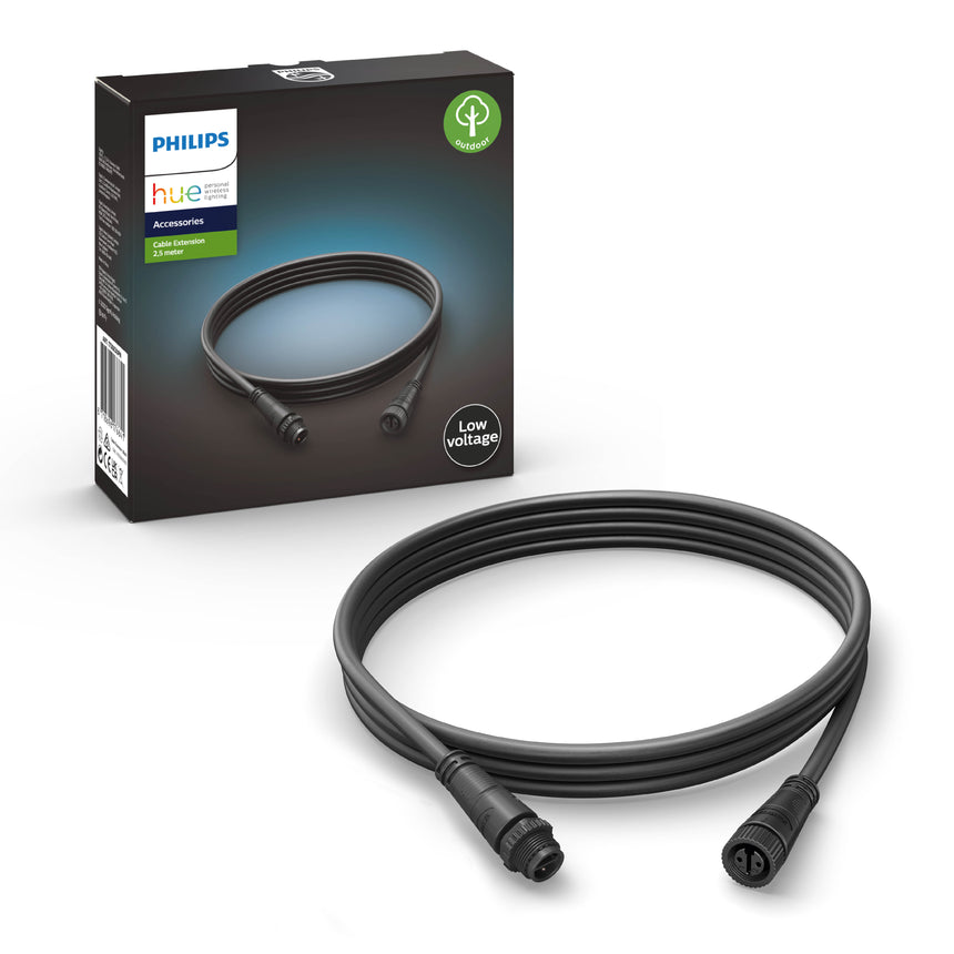 Philips Hue Cable extensión exterior kabels & accessoires negro 0W IP67 1736830PN