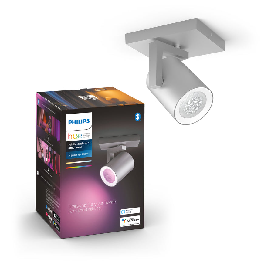 Philips Hue White and Color Ambiance Foco Argenta plata RGBW 6W 5062148P7 350lm